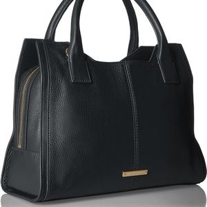 Vince Camino Black Leather Satchel Bag